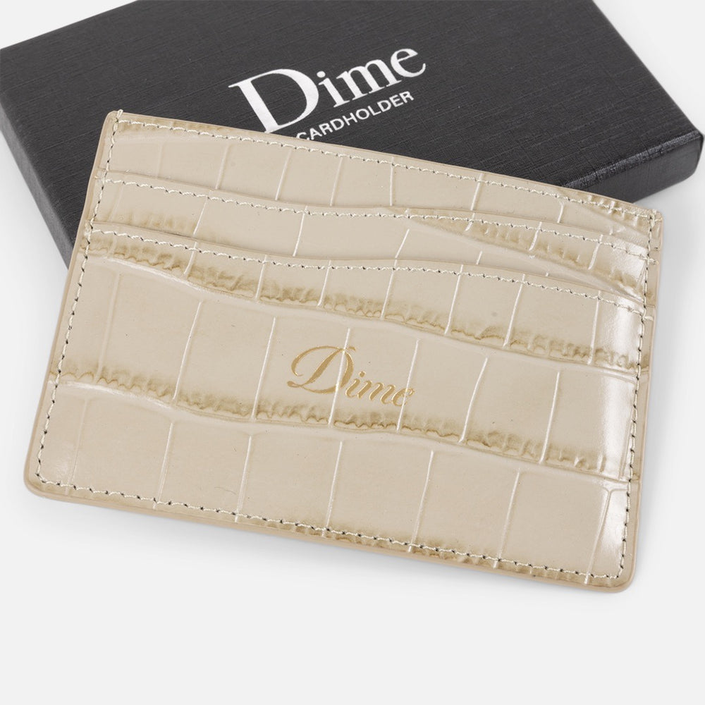 Dime MTL - Croc Bi-Fold Wallet - Tan
