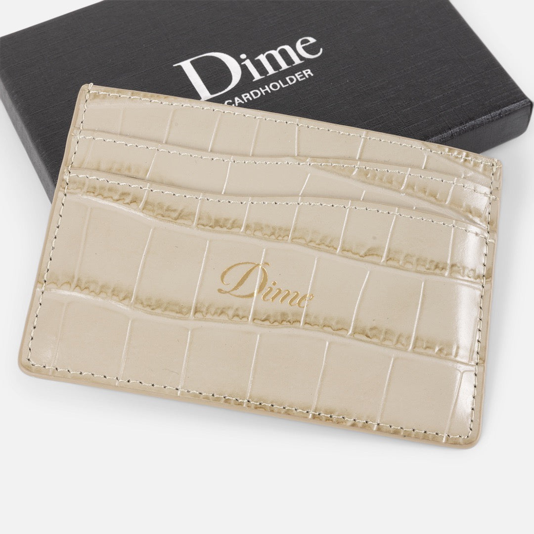 Dime MTL - Croc Bi-Fold Wallet - Tan