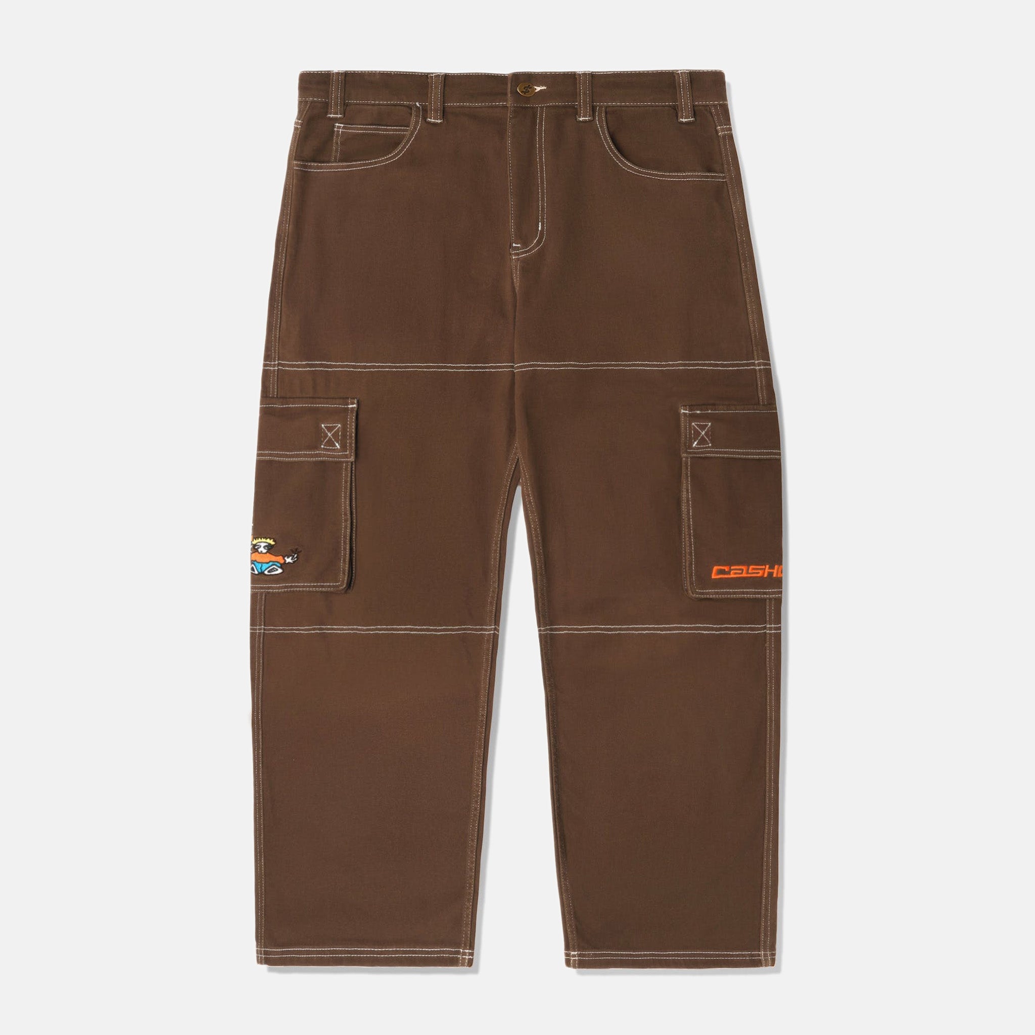 Cash Only - Aleka Denim Cargo Pants - Brown – Welcome Skate Store