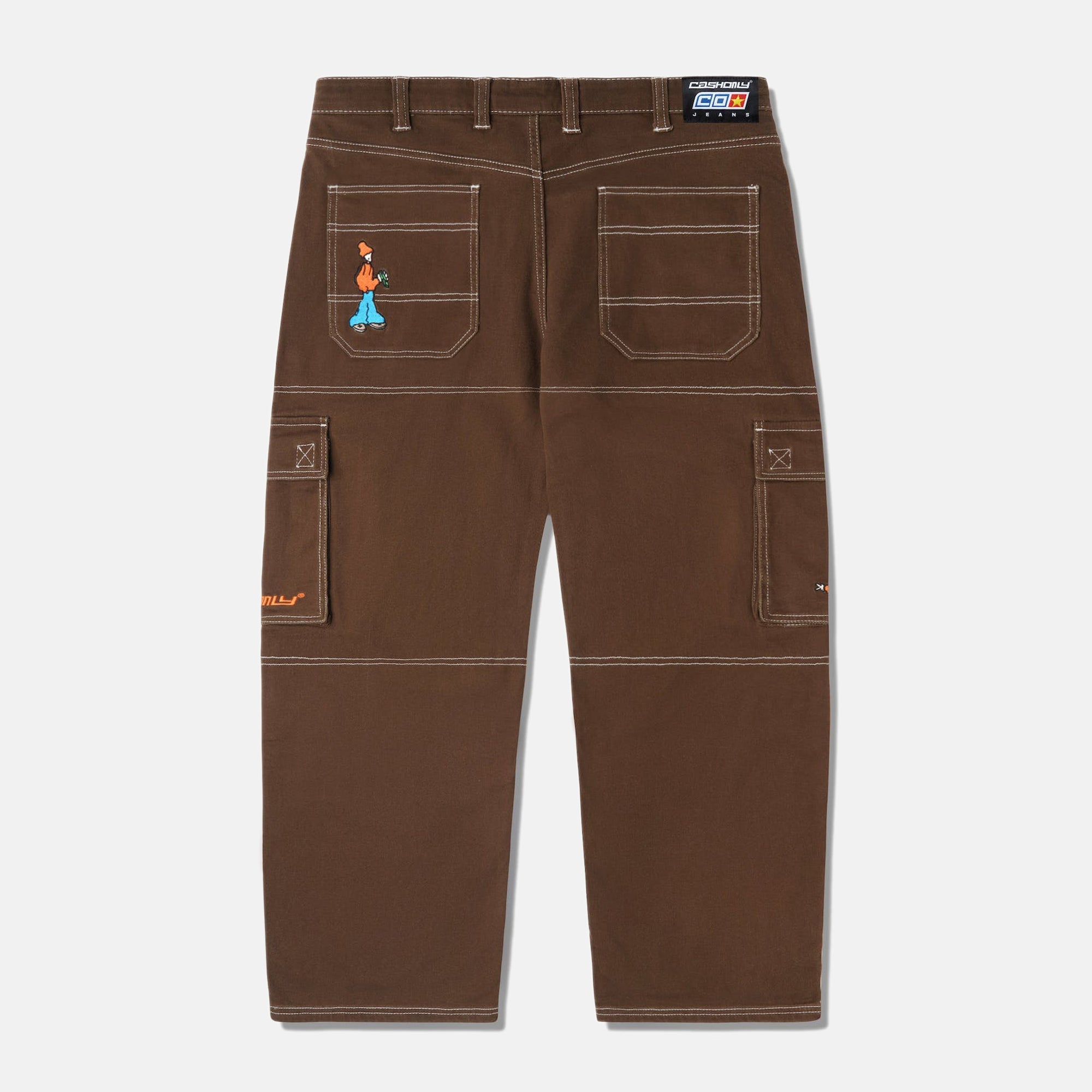 Cash Only - Aleka Denim Cargo Pants - Brown