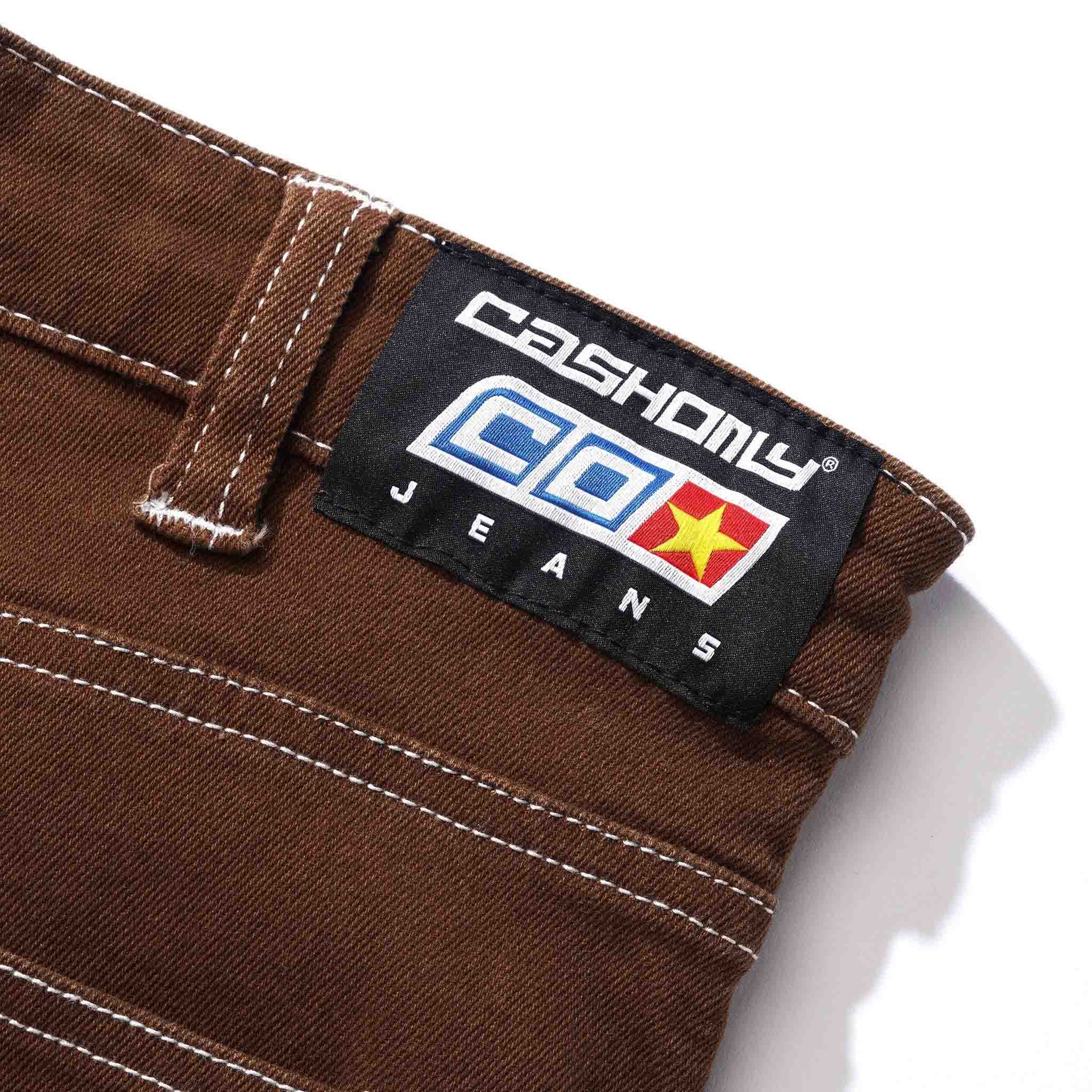 Cash Only - Aleka Denim Cargo Pants - Brown – Welcome Skate Store