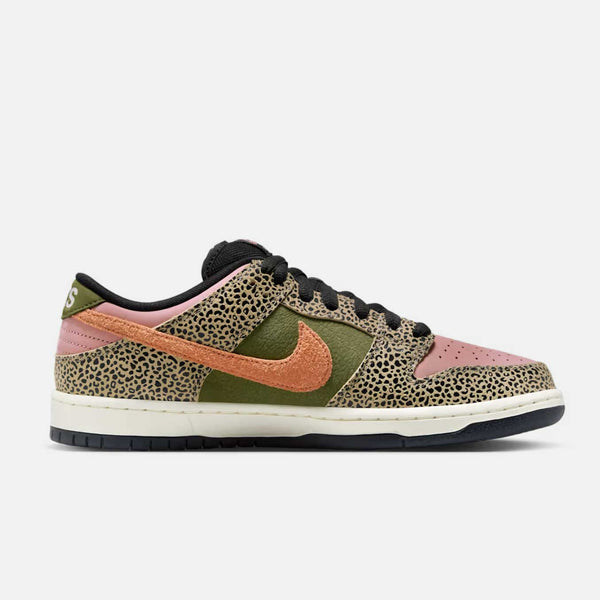 Nike SB - Dunk Low - Khaki / Amber Brown - Rough Green - Rust Pink