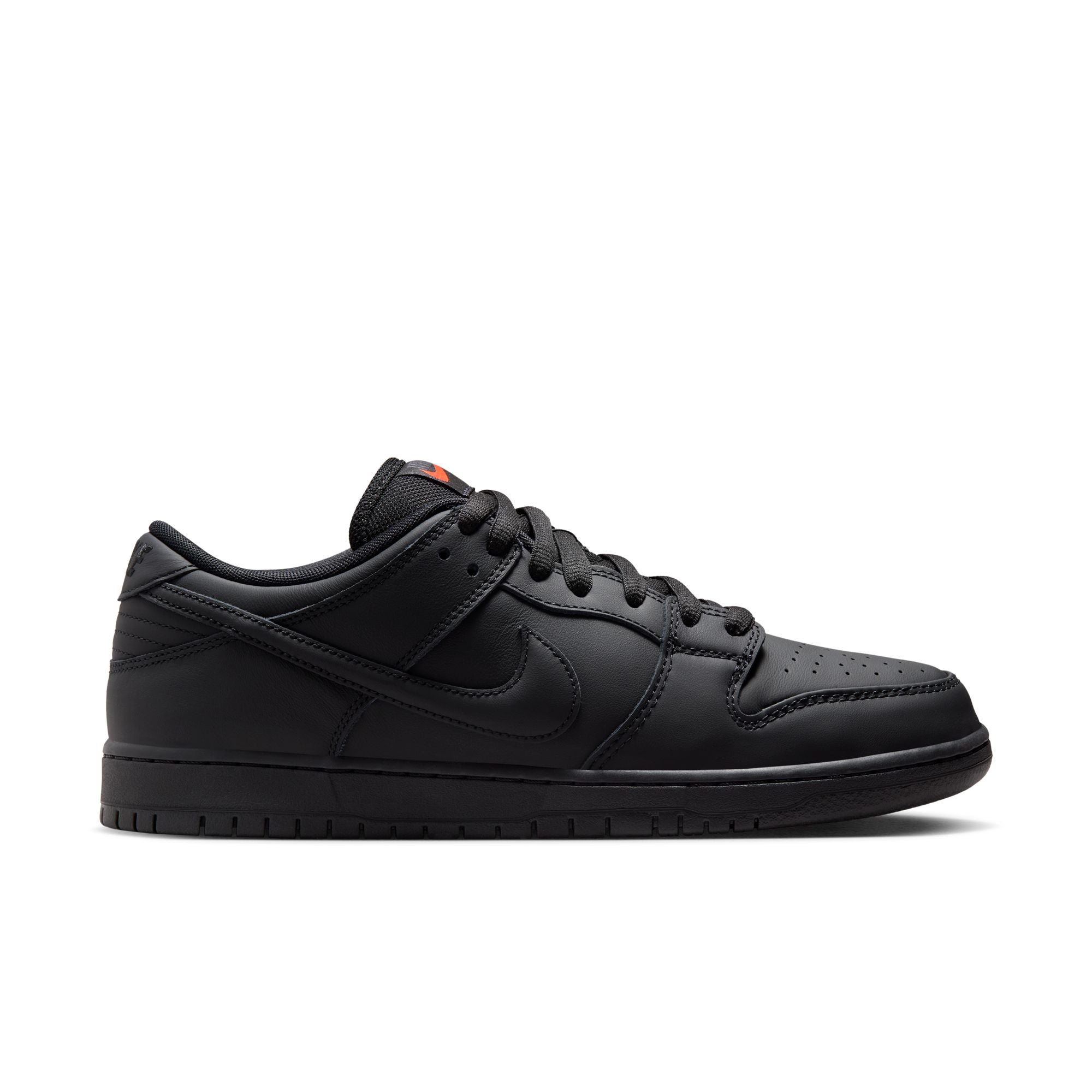 Nike SB Orange Label Dunk Low Pro Shoes Black Black Black Black UK 3.5