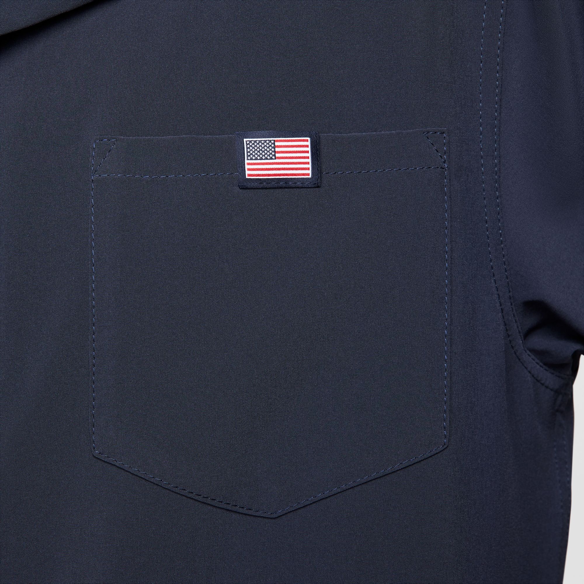 Nike SB - USA Bowler Button Up Short Sleeve Shirt - Obsidian / White