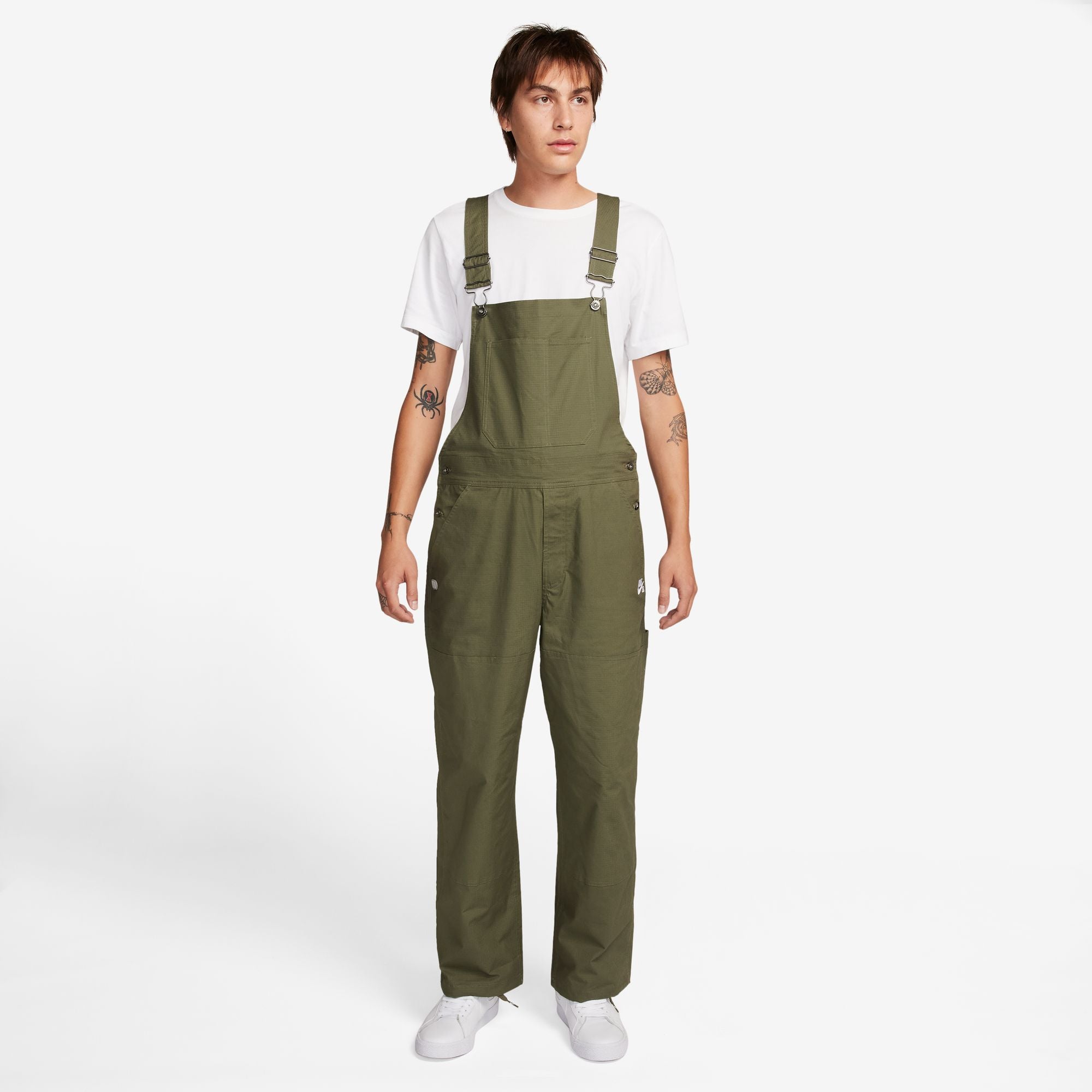 Nike SB - Chameleon Skate Overalls - Medium Olive / White