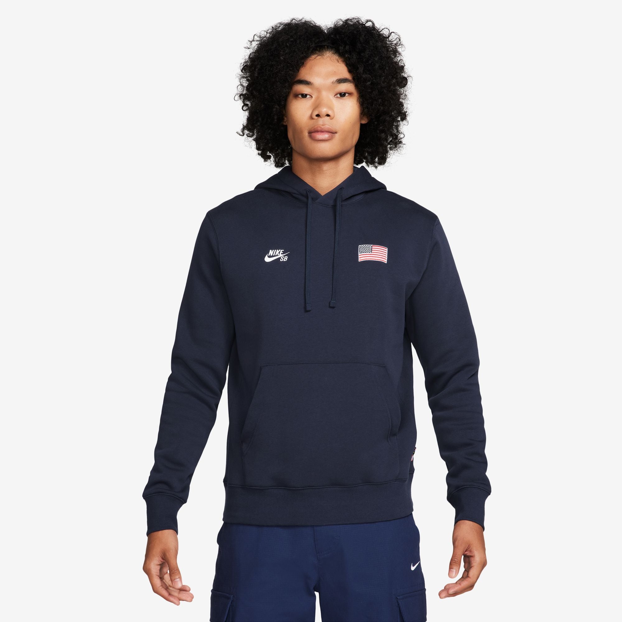 Nike SB - USA Pullover Hooded Sweatshirt - Obsidian / White