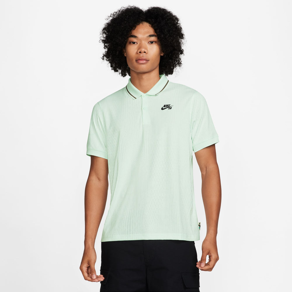 Nike SB - Chameleon Short Sleeve Polo Shirt - Barely Green / Black