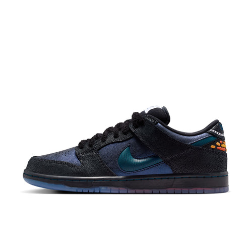Nike SB - Bluetile Dunk Low Pro  Shoes - Black / Marina - White - Campfire Orange