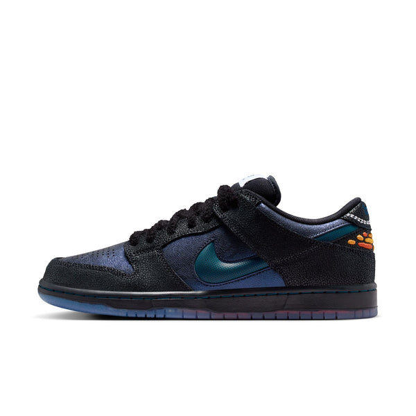 Nike SB - Bluetile Dunk Low Pro  Shoes - Black / Marina - White - Campfire Orange