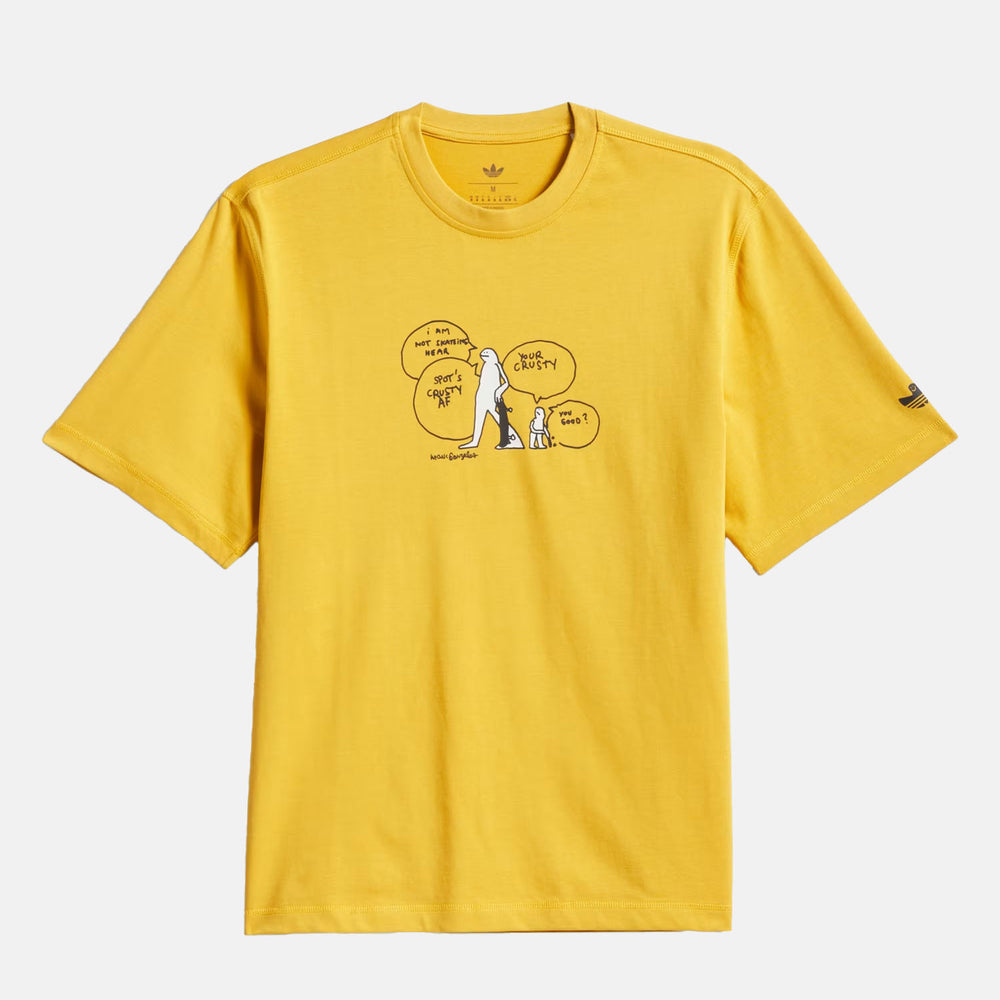 Adidas Skateboarding - Gonz Crusty T-Shirt - Preloved Yellow / Black