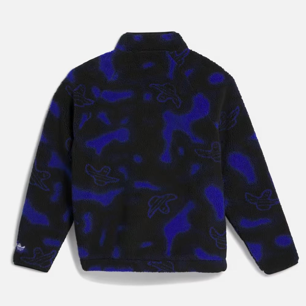 Adidas Skateboarding - Shmoofoil Zip Fleece - Royal Blue / Black