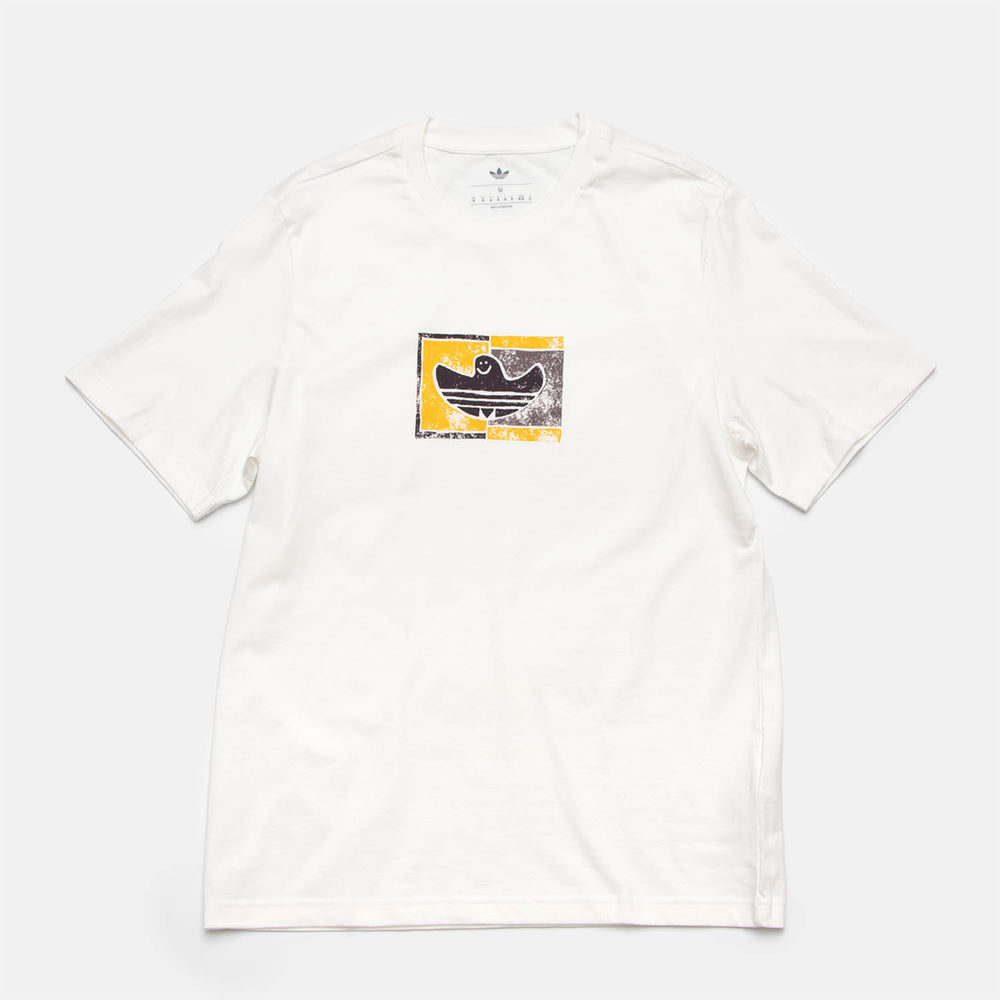 Adidas Skateboarding - Shmoohaus Gonz T-Shirt - White / Aurbla