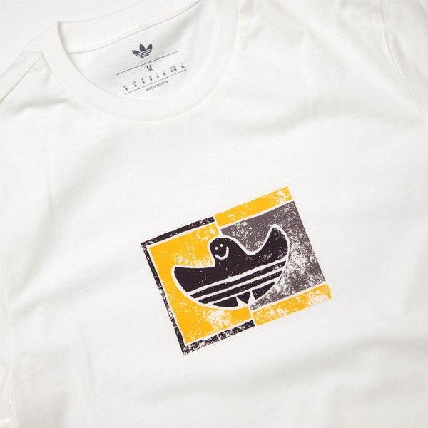 Adidas Skateboarding - Shmoohaus Gonz T-Shirt - White / Aurbla