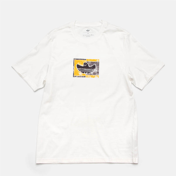Adidas Skateboarding - Shmoohaus Gonz T-Shirt - White / Aurbla