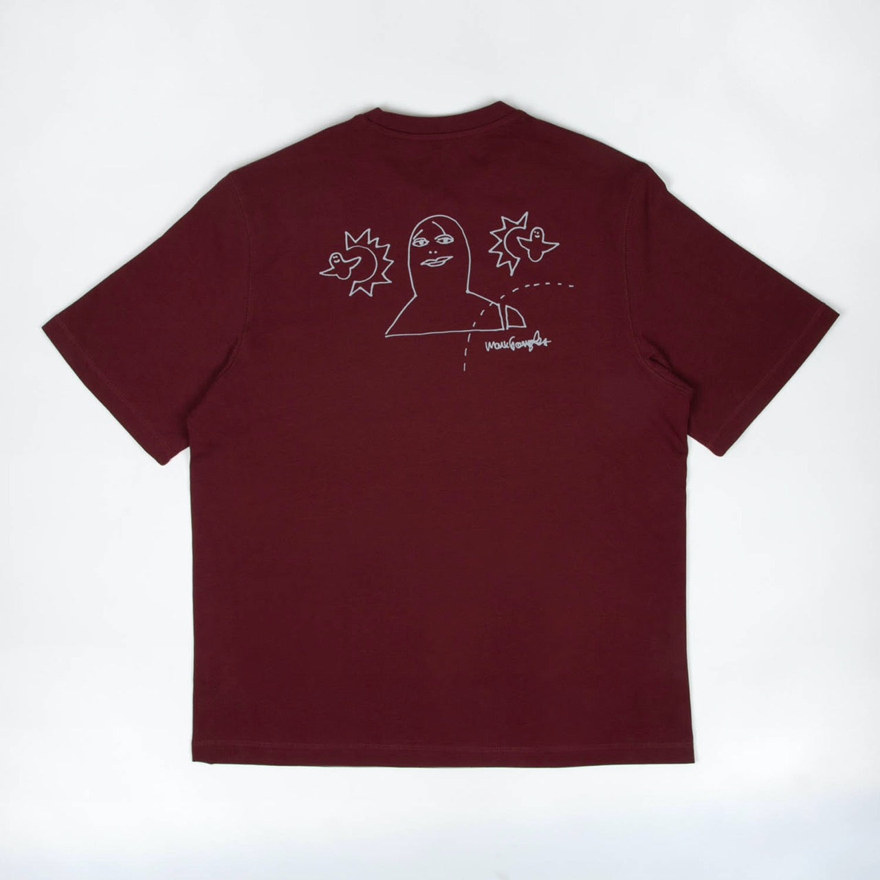 Adidas Skateboarding - Mark Gonzales Not Amused T-Shirt - Shadow Red / Halo Silver