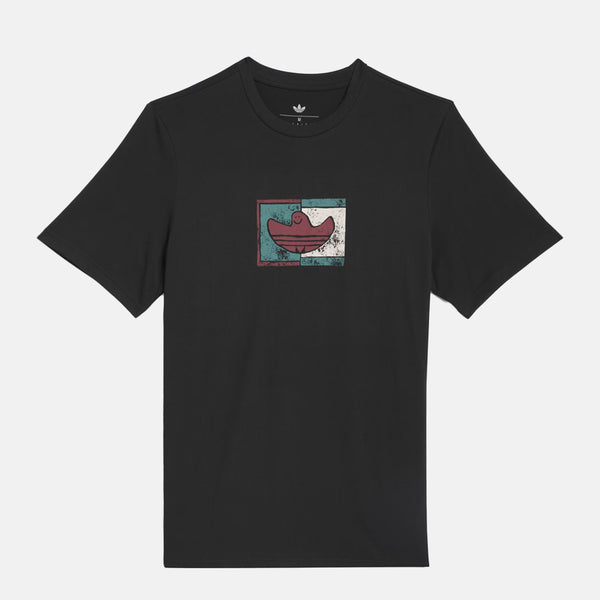 Adidas Skateboarding - Shmoohaus Gonz T-Shirt - Black / Shadow Red