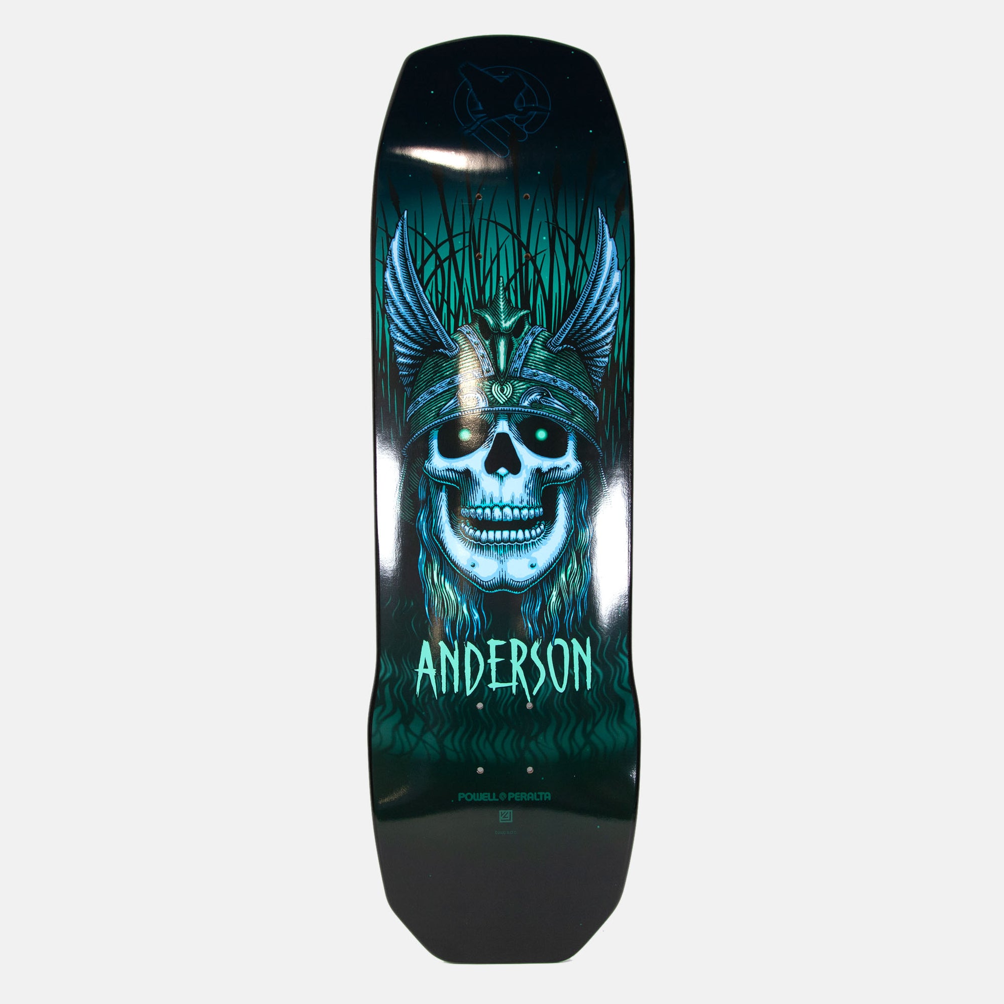 Powell Peralta - 9.13" Andy Anderson Heron Skull Skateboard Deck (Shape 290)