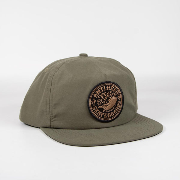 Anti Hero Skateboards - Eagle Round Snapback Cap - Moss / Bronze / Black