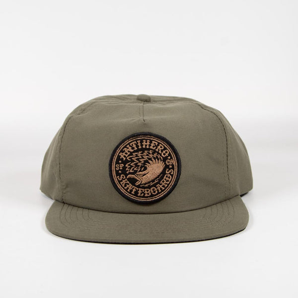 Anti Hero Skateboards - Eagle Round Snapback Cap - Moss / Bronze / Black