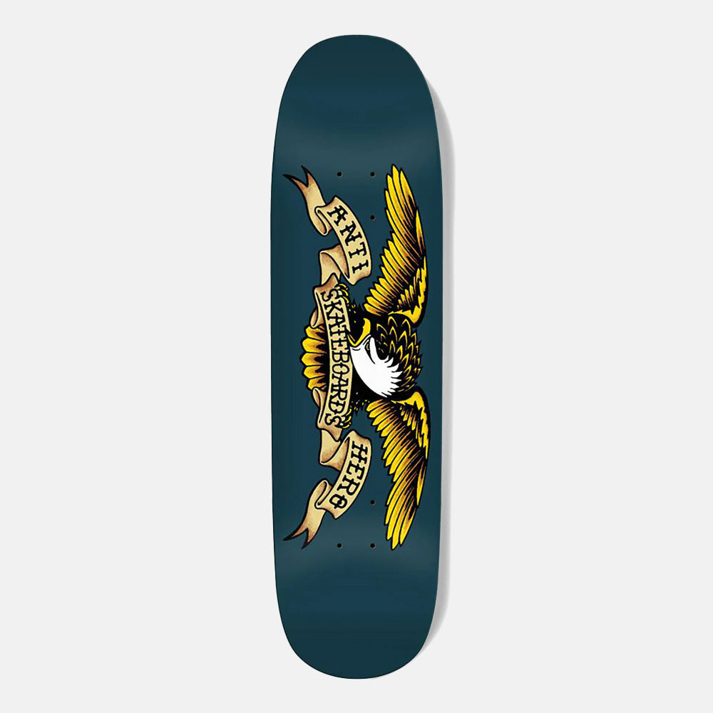 Anti Hero Skateboards - 8.75" Team Shaped Eagle Blue Meanie Skateboard Deck - Navy