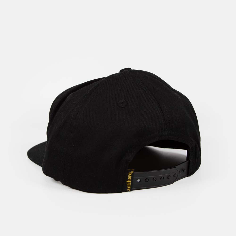 Anti Hero Skateboards - Eagle Round Snapback Cap - Black / Charcoal