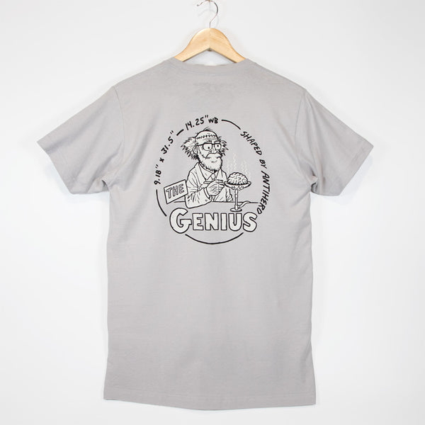 Anti Hero Skateboards - The Genius T-Shirt - Silver / Grey / Black