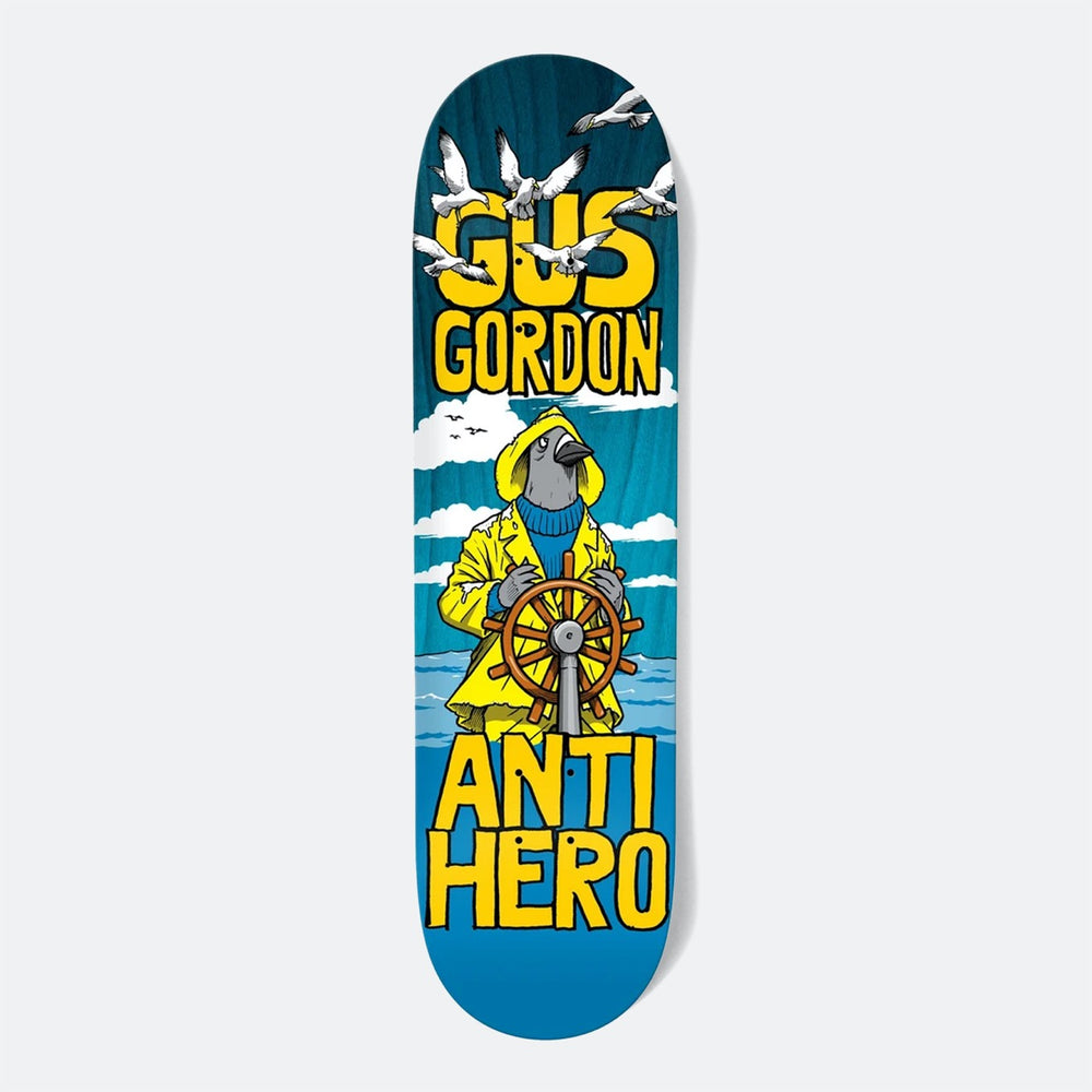 Anti Hero Skateboards - 8.25" Gus Gordon Full Se Deck - Teal Stain