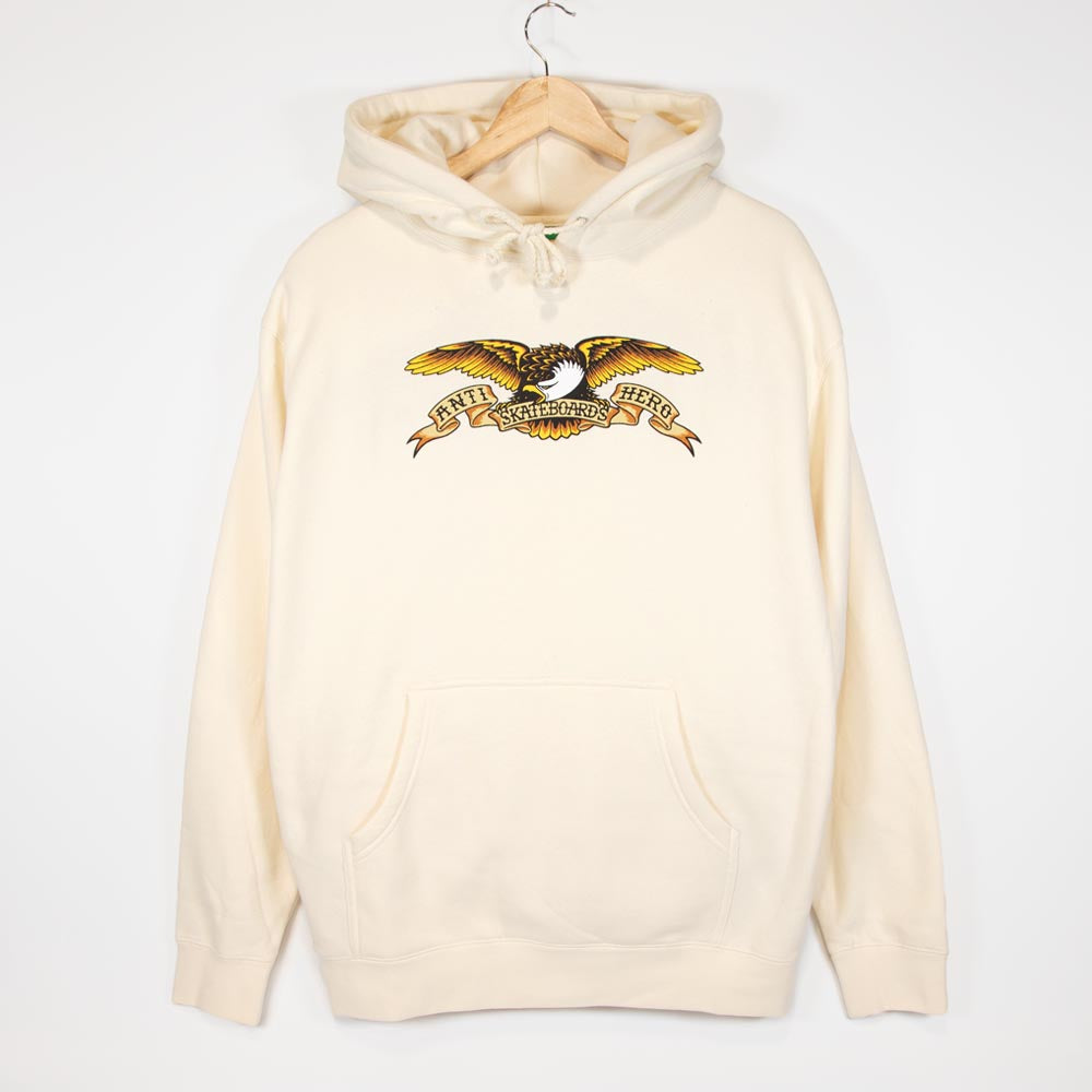 Anti Hero Skateboards - Eagle Pullover Hooded Sweatshirt - Bone / Multi