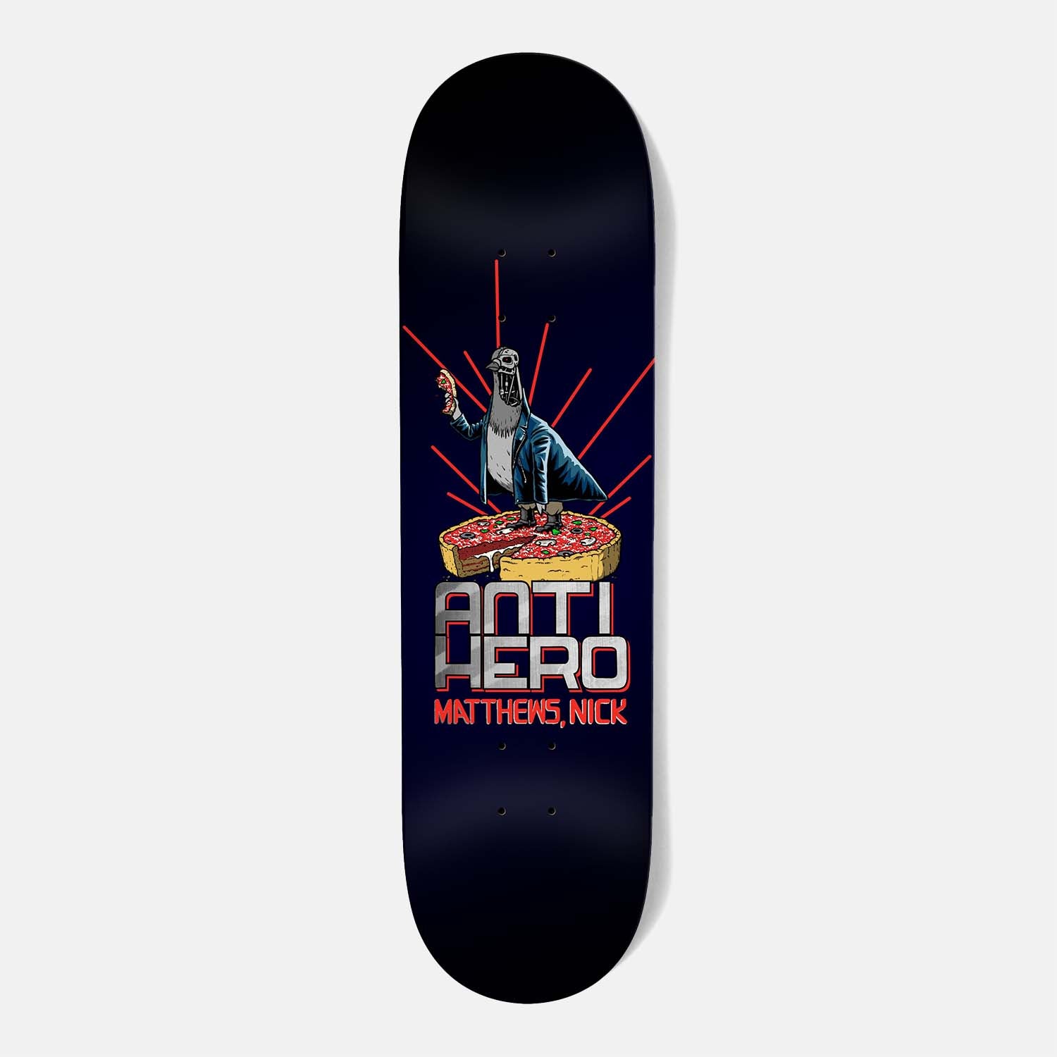 Anti Hero Skateboards - 8.38" Nick Matthews P2: Judgement Day Skateboard Deck - Black