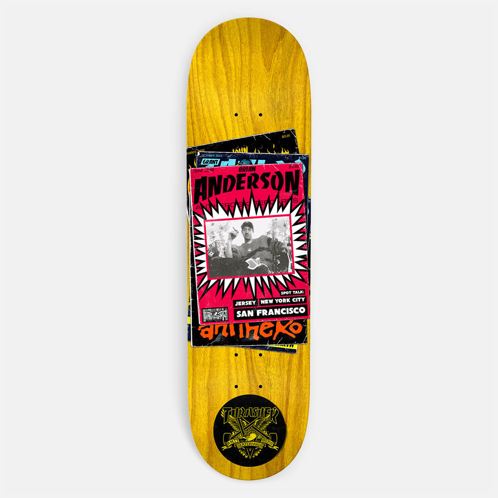 Thrasher - 9.0" Brian Anderson Anti Hero Skateboard Deck (Various Stains)