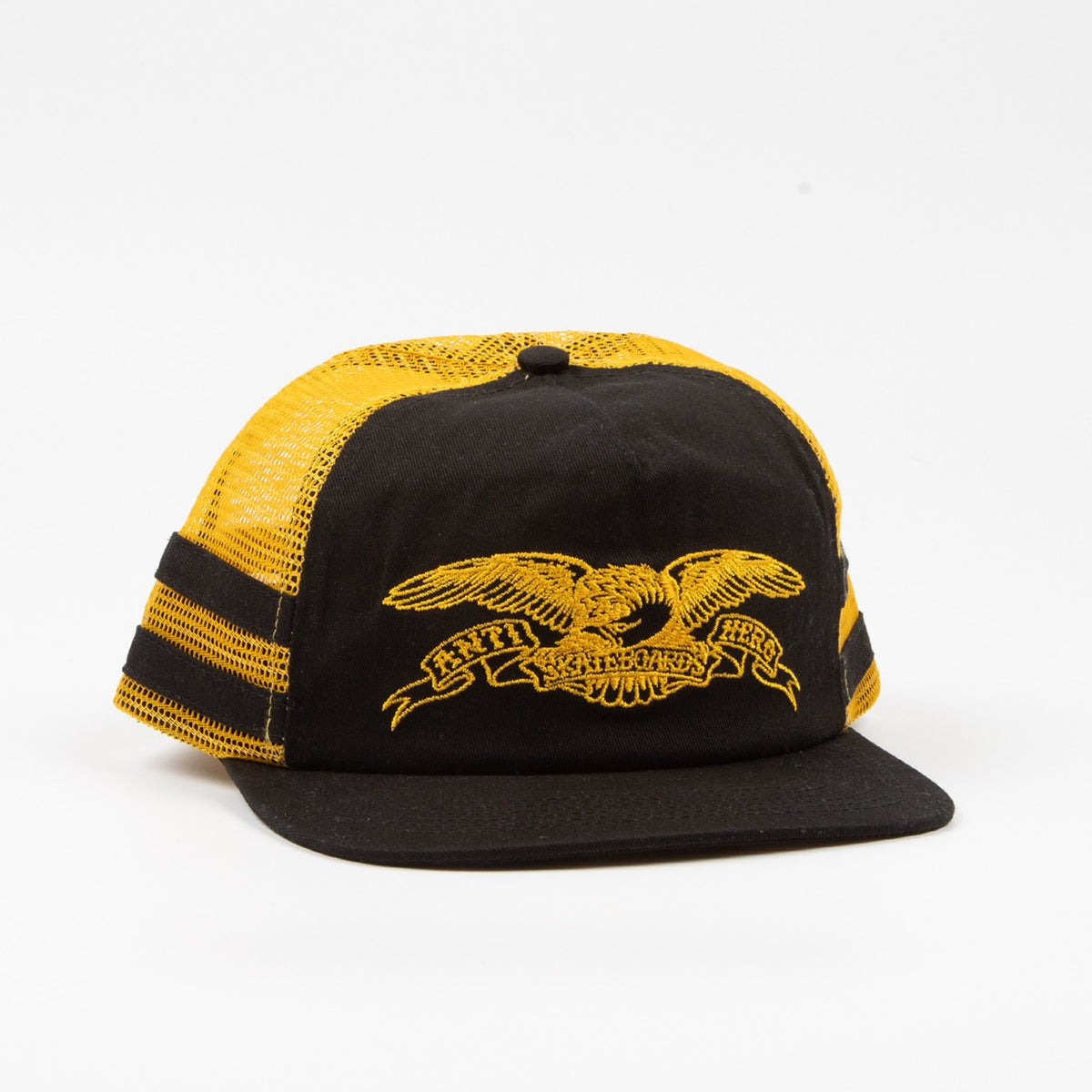 Anti Hero Skateboards - Basic Eagle Snapback Cap - Black / Yellow