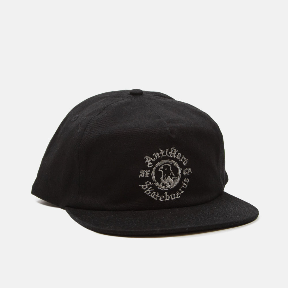 Anti Hero Skateboards - Pigeon Motion Snapback Cap - Black / Charcoal