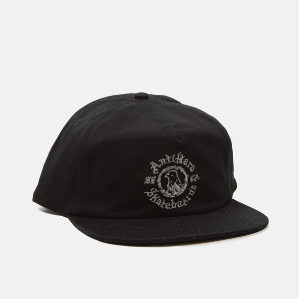 Anti Hero Skateboards - Pigeon Motion Snapback Cap - Black / Charcoal