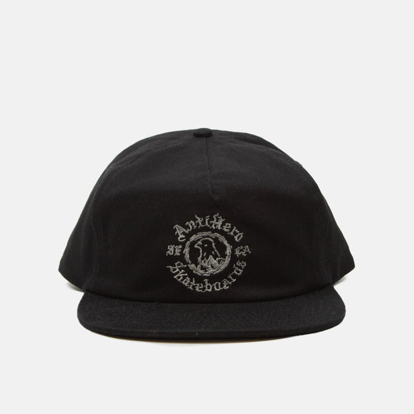 Anti Hero Skateboards - Pigeon Motion Snapback Cap - Black / Charcoal
