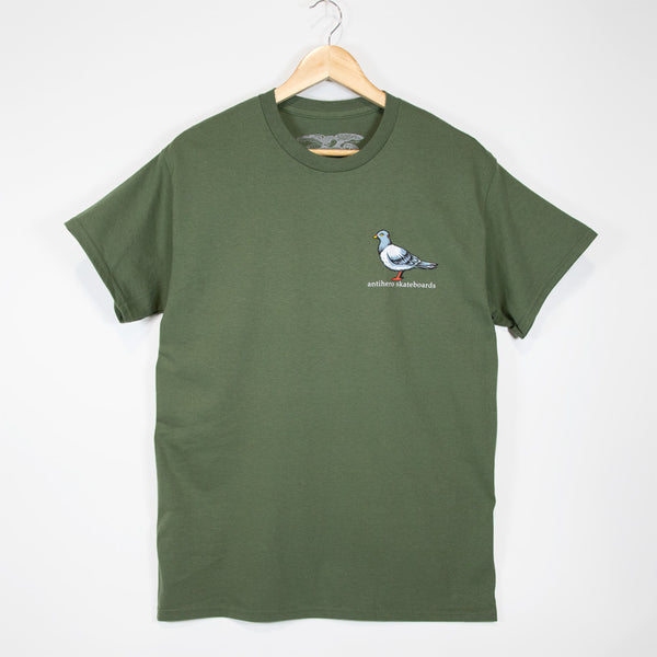 Anti Hero Skateboards - Lil Pigeon T-Shirt - Military Green / Multi