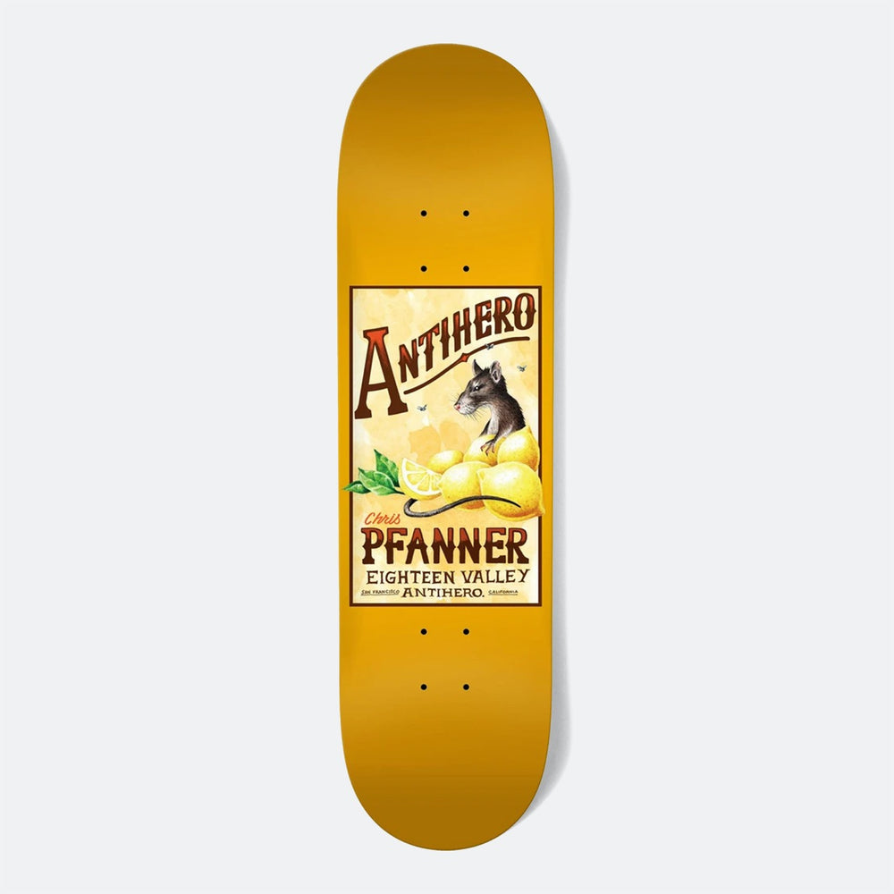 Anti Hero Skateboards - 8.25" Pfanner Homers Pt. 2 Deck - Yellow