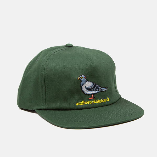 Anti Hero Skateboards - Lil Pigeon Snapback Cap - Forest Green / Yellow