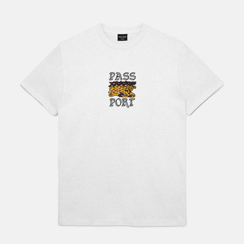 Pass Port Skateboards - Antler Embroidered T-Shirt - White