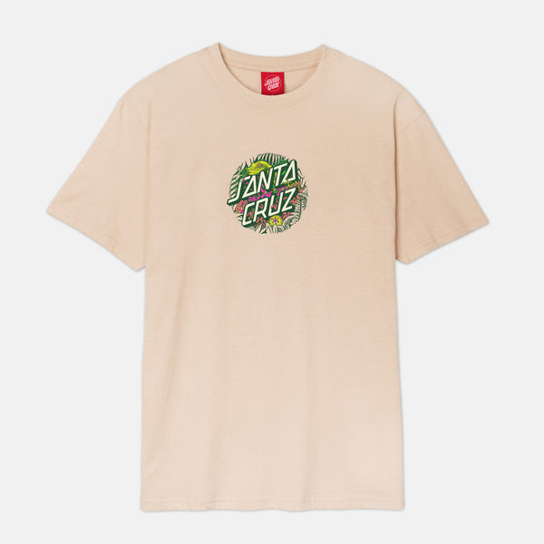 Santa Cruz - Asp Flores Dot Front T-Shirt - Oat