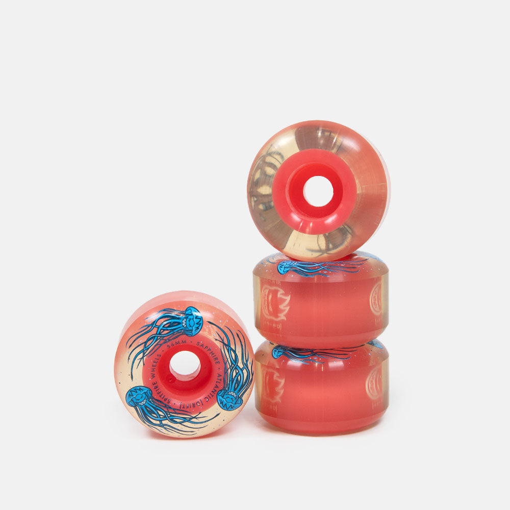 Spitfire - 56mm (90a) Atlantic Drift Sapphire Skateboard Wheels (Radial)