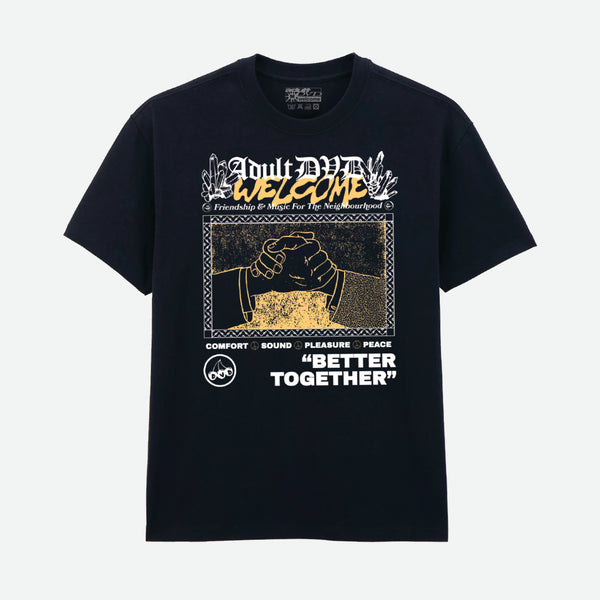 Welcome Skate Store - Adult DVD 'Together' T-Shirt - Black