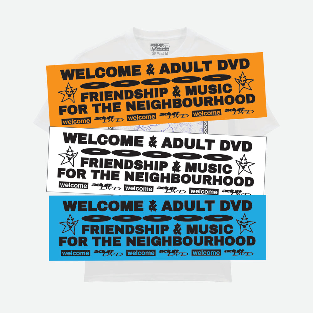 Welcome Skate Store - Adult DVD 'Together' T-Shirt - White