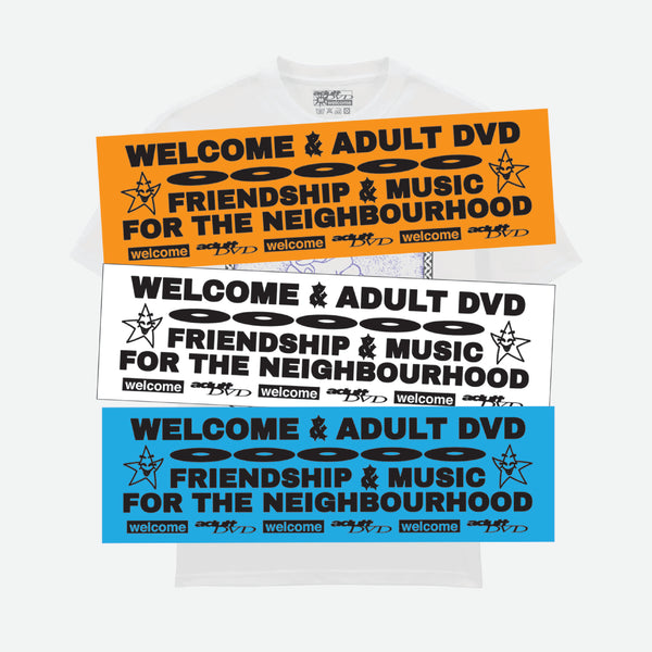 Welcome Skate Store - Adult DVD 'Together' T-Shirt - White