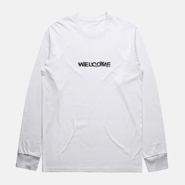 Welcome Skate Store - Services L/S T-Shirt - White / Black