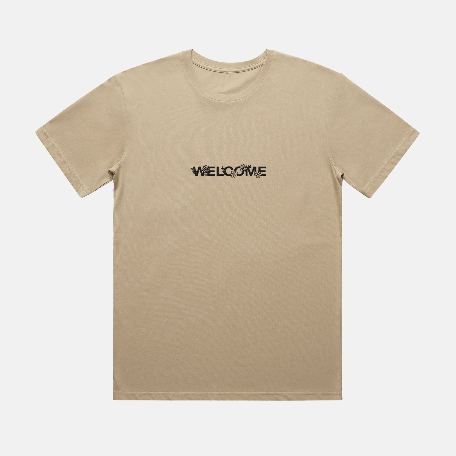 Welcome Skate Store - Services T-Shirt - Tan / Black