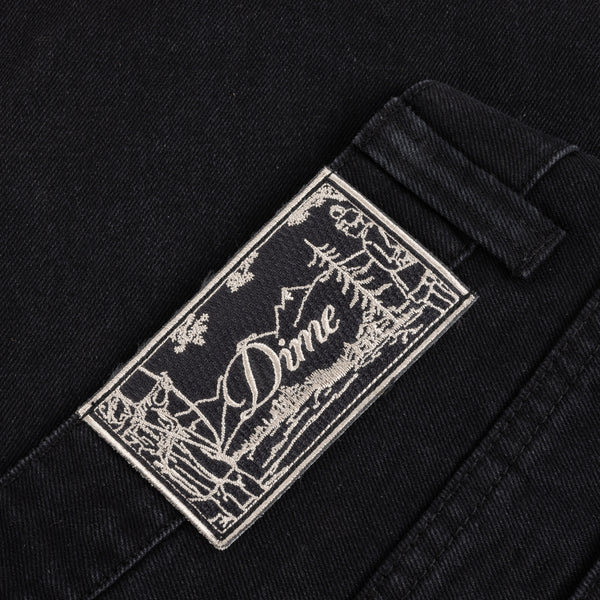 Dime MTL - Classic Baggy Denim Pants - Black