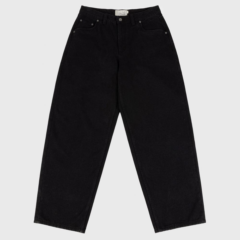 Dime MTL - Classic Baggy Denim Pants - Black