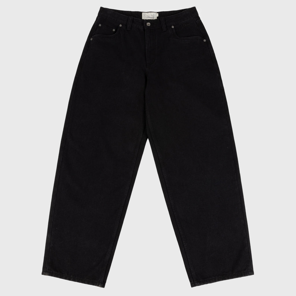 Dime MTL - Classic Baggy Denim Pants - Black