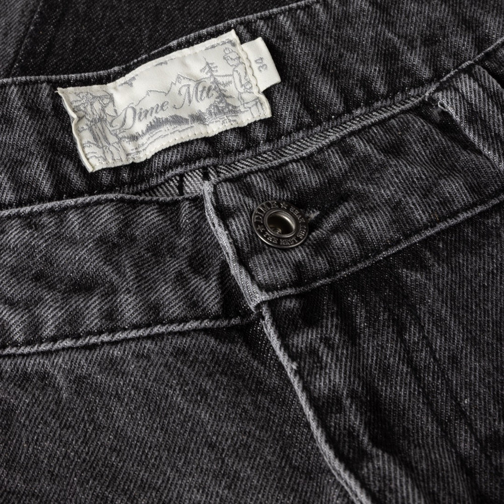 Dime MTL - Classic Baggy Denim Pants - Knowtomatic Black