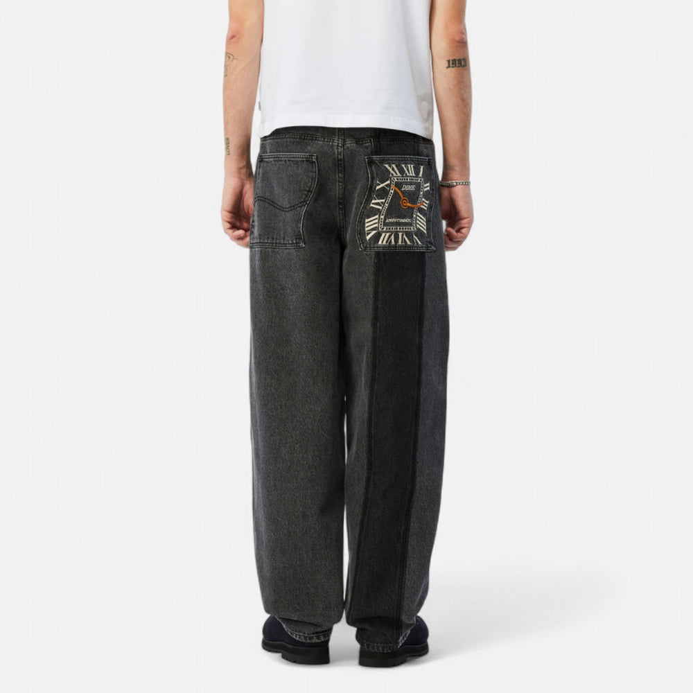 Dime MTL - Classic Baggy Denim Pants - Knowtomatic Black